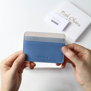Ví Đựng Thẻ Card Holder Da Bò Thật PINK OHARA