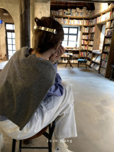 เครื่องประดับผมแบบเกาหลีสำหรับผู้หญิง ทรงเรียบง่าย แฟชั่น โลหะ คลิปผม คลิปผมข้าง คลิปผมหน้า คลิปผมทรงเรียบง่าย คลิปผมแฟชั่น