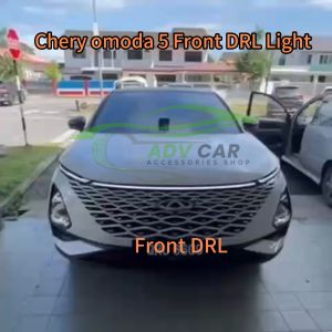 Chery omoda 5 Front fog lamp cover lip daytime bumper bonnet bodykit DRL day time running LED light