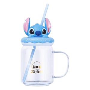 Disney | Cốc Kính Có Ống Hút Disney với Tay Cầm Mickey để Sử Dụng Tại Nhà