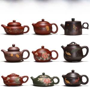 Đồng Phục Trà Thủ Công Nguyên Khoáng Màu Vẽ Chân Thực Đồ Dùng Ăn Uống Cổ Điển Phong Cách Trung Hoa Dụng Cụ Pha Trà Dụng Cụ Pha Trà