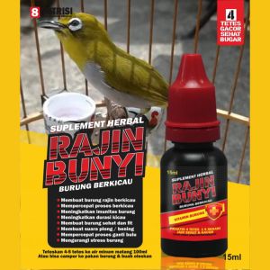 VITAMIN BURUNG PLECI BOSSTER VIT RAJIN BUNYI - BISA TETES DI AIR MINUM & PAKAN BURUNG