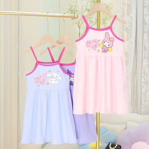 Summer New Style Girls Sleeveless Thin Vest Top Fashionable Versatile Baby Clothing Cotton Blend Comfortable Kids Wear