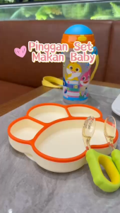 CuddleB Baby Feeding Set Feeding Tableware Silicone Suction Plate
