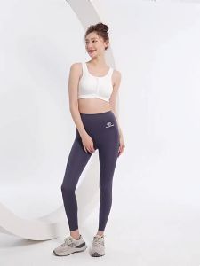 2PCS Push Up Sport Bra Wanita Zip Depan Yoga Bra Shockproof Sports Bra Yoga Bra 801