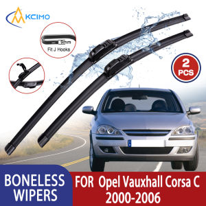Kcimo For Opel Vauxhall Corsa C 2000-2006 Car Wiper U-type Soft Rubber Boneless Wiper HD Quiet Durable Automotive Wiper 20"+18"