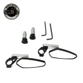Bar end side mirror (silver). 