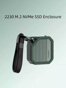 Hagibis 2230 M.2 NVMe SSD Enclosure USB 3.2 Gen 2 10Gbps to NVMe PCI-E M.2 SSD Case External SSD for Laptop iPhone 16 Pro iPad