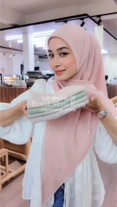 Tudung Bawal Mini Rosa Original Crystal Bawal House Bidang 45