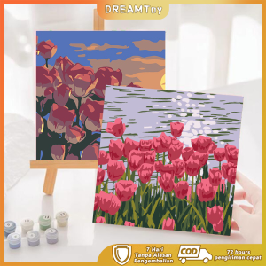 DREAMToy 20x20cm Paint by number aesthetic series diy digital painting kit Kanvas painting