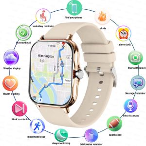 2026 Men Smartwatch Fitness Clock Sports Heart Monitor Smartwatches Bluetooth Call Music Playback 1.83 Surprise Gift Watches