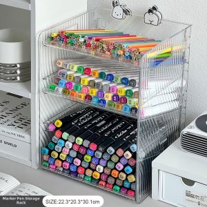 YA JIA LI JIA | Oblique Insertion Large Capacity Foldable Acrylic Storage Rack