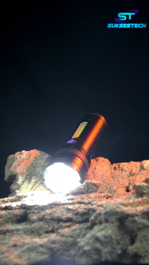 Senter Aluminium Zoom In Out 4 Mode Led COB Waterproof Super Bright TD-C26