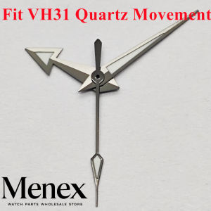 Menex High-Quality VH31 Watch Hands Fit VH31 Quartz Movement Silver/Black Watch Replacement Spare Repair Accessories Parts