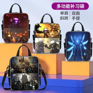 Titan TV Monitoring Person Childrens Tutoring Bag Handheld Bag Book Carrier Male Middle School Students Double Shoulder Back