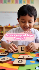 Puzzle Chunky Angka - Mainan Kayu Edukatif Puzzle Belajar Angka - Kayu Seru