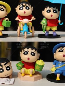 Birthday Cute Cartoon Character Figurine Crayon Shinchan Blind Box Collectible Toy Static Model for Children over 3 Years Old