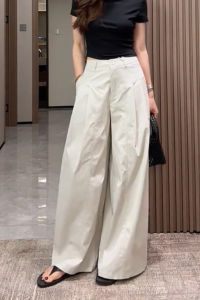 MANMI | Quần Âu Cao Waist Wide Leg Thoáng Rộng