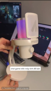 Maono Dm40 Không Dây AI Chơi Game RGB Microphone Cao-Ổn Định Hai Chiều Truyền Mic Điện Dung Núm Thông Minh Cảm Ứng Câm & giảm tiếng ồn Tương Thích Với PC type-C Điện Thoại Di Động