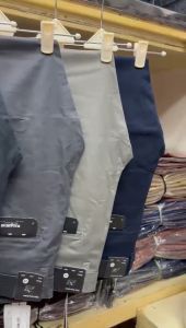 Celana panjang chinos pria P{ull & Bear Premium bahan twil Stretch - celana chino slim fit terlaris 2023