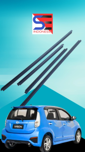 1 Set Pelipit Lis Kaca Luar Daihatsu Sirion Gen 2 Tahun 2011-2017