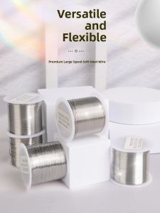 Titanium Steel Wire for Beading Pearls DIY Bracelet Necklace Pendants Mobile Phone Chains Fish Line Rope Materials