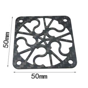 RC Cooling Fan Cover 30mm 35mm 40mm 45mm 50mm Carbon Fibre Board for RC Motor/Electric Heat Dissipatation Fan Protection Cover