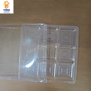 กล่อง 9 ช่อง ฝาปิดใส ฐานใส 50ชิ้น