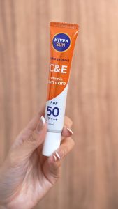 NIVEA SUN Sunscreen Face Serum Extra Protect C&E SPF50+ PA+++ 30ml - Sunscreen wajah serum sunblock mencerahkan brightening tone up SPF UV harian lightweight gel tekstur ringan cepat meresap tidak lengket no whitecast - Vitamin C Vitamin E