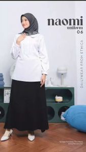 BLOUSE ETHICA NAOMI UNIFORM 06 WHITE TERBARU ATASAN ASN KEKINIAN PREMIUM TERMURAHHH