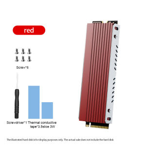 M.2 Heatsink M2 NVMe 2280 SSD Alumium Cooler Solid State Disk Radiator with Thermal Silicone Pad for Laptop Desktop PC Computer
