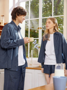 Cotton Casual Loose Couple Pajama Set