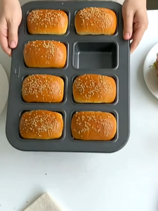 Biscuit Baking Pan 8-Cavity Rectangular Non-Stick Cakes Mold DIY Bakeware Brownie Pan Dessert Tray