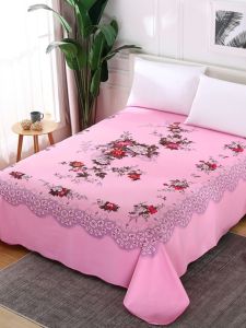 Thickened Pure Cotton Old Style Bed Sheet Traditional Shanghai Retro Rough Cloth Double Size Quilt Cover Traditional Striped Pattern