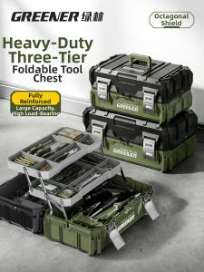 GREENER | Foldable Large Capacity Industrial Grade Multi-function Tool Box