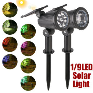 9 LEDs Solar Spotlights: Transform Your Backyard & Driveway