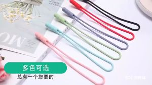 Dây Đeo Điện Thoại Bằng Silicon Hình Chữ U Nhiều Màu Sắc Chịu Lực Tốt Chống Thất Lạc Tiện Dụng