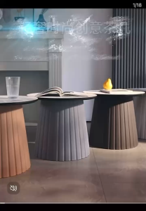 Nordic Style Round Coffee Table Small Apartment Home Combination Simple Plastic Sofa Small Side Table