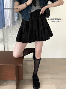 Váy Ngắn Chữ a Cạp Cao Phong Cách Ballet Kiểu Pháp Cho Nữ Mùa Hè 2024 Váy Ngắn Nửa Thân Hình Thon Gọn