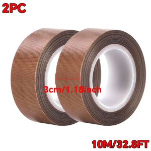 Teflone Glass Cloth Tape High Temperature PTFE Tape for Vacuum Sealer Machine Hand Impulse Sealers Insulation