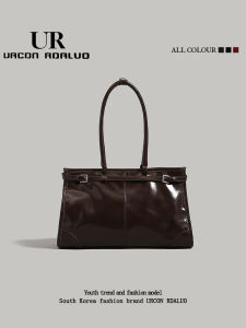 UR Retro Tote Bag Womens Large Capacity Summer New Fashion Commuter Handbag Single Shoulder Armpit Bag American Vintage Style