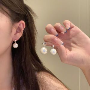 Korean Style Elegant Pearl Stud Earrings Womens Small Luxury Face Slimming High Quality Fashion Jewelry Ear Decorations