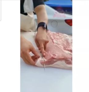 Dao bếp thái lọc không rỉ mặt dao dập chìm giữ sắc bền đầu rồng có bao da