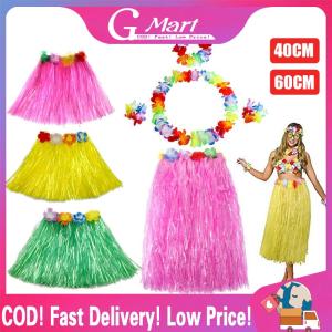 ⭐【LazTop Seller】Hula Grass Skirt Tropical Summer Beach Weeding Birthday Party Decoration Woman Children Hula Dance Supplies ZJJ-Hawaiian-Grass-Skirt