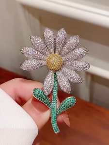 READY G-Dragon Daisy Brooch Bros GD Badge GDragon Bigbang Premium