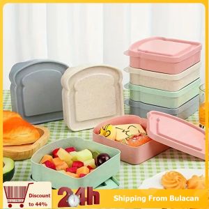Large Capacity Lunch Toast Sandwich Carrying Box MultiColor Office Worker Plastic Bento Case