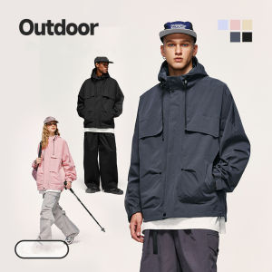 Lạm Phát Thương Hiệu chống gió thể thao ngoài trời cổ áo cao Chức Năng Phí Áo 2023 Mùa Thu/Mùa Đông Mới áo khoác có khóa kéo Áo