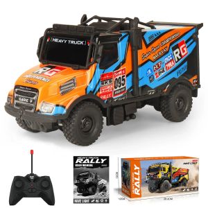 Luminous RC Truck 1/35 Off Road Remote Control Truck with Light Childrens Rechargeable Toy Truck Gift