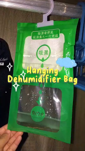 20Pcs Hanging Hygroscopic Bag Wardrobe Desiccant Moisture-proof Mildewproof Dehumidifier Bag Desiccant