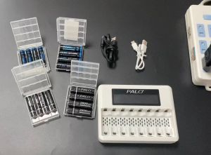 Li-Ion 1.5V 8 Slots Fast Smart USB เครื่องชาร์จแบตเตอรี่ลิเธียม 1.5V AA AAA